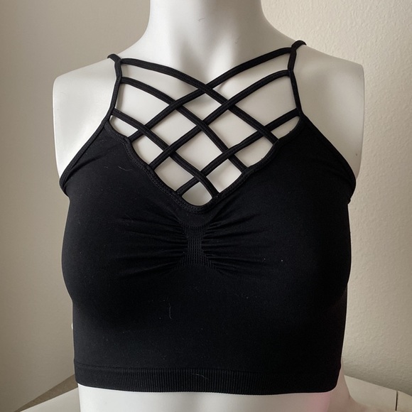 suzette Tops - Suzette Crisscross Bralette or Crop